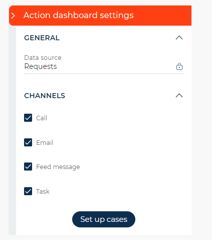 Action dashboard settings 8.01 update